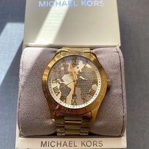 Michael Kors Gold World Watch